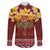 Aloha Plumeria Flowers Family Matching Puletasi and Hawaiian Shirt With Hawaiian Style Tapa Tribal