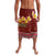 Aloha Plumeria Flowers Lavalava With Hawaiian Style Tapa Tribal