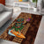 Hawaiian Tiki Mask Surfing Kakau Pattern Area Rug