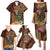 Hawaiian Tiki Mask Surfing Kakau Pattern Family Matching Puletasi and Hawaiian Shirt