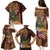 Hawaiian Tiki Mask Surfing Kakau Pattern Family Matching Puletasi and Hawaiian Shirt