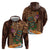 Hawaiian Tiki Mask Surfing Kakau Pattern Hoodie