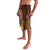 Hawaiian Tiki Mask Surfing Kakau Pattern Lavalava