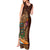 Hawaiian Tiki Mask Surfing Kakau Pattern Tank Maxi Dress