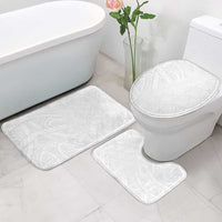 Niue White Sunday Bathroom Set Hiapo Tribal Art Tattoos LT03 - Polynesian Pride