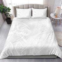 Niue White Sunday Bedding Set Hiapo Tribal Art Tattoos LT03 - Polynesian Pride