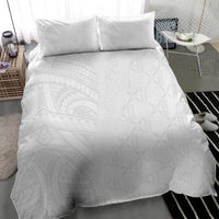 Niue White Sunday Bedding Set Hiapo Tribal Art Tattoos LT03 - Polynesian Pride