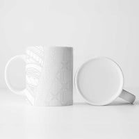 Niue White Sunday Ceramic Mug Hiapo Tribal Art Tattoos LT03 - Polynesian Pride