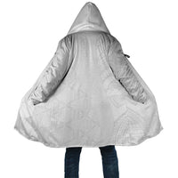 Niue White Sunday Cloak Hiapo Tribal Art Tattoos LT03 Unisex White - Polynesian Pride