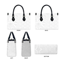 Niue White Sunday Leather Bag Hiapo Tribal Art Tattoos LT03 - Polynesian Pride