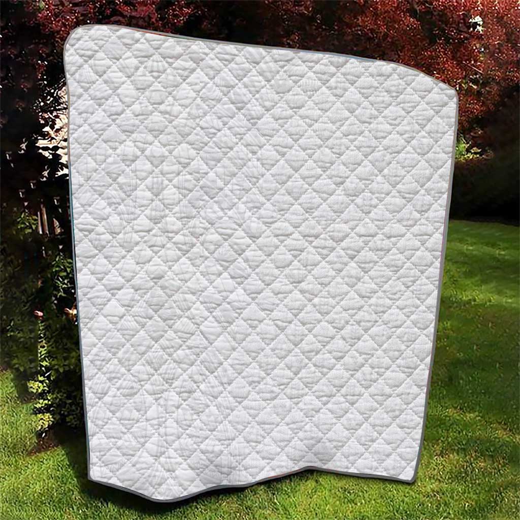 Niue White Sunday Quilt Hiapo Tribal Art Tattoos LT03 - Polynesian Pride