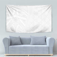 Niue White Sunday Tapestry Hiapo Tribal Art Tattoos LT03 - Polynesian Pride
