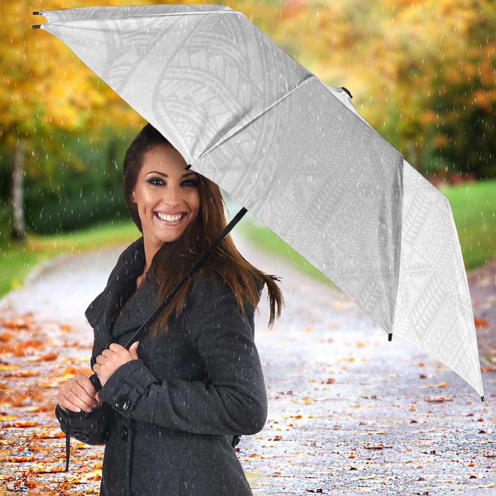 Niue White Sunday Umbrella Hiapo Tribal Art Tattoos LT03 - Polynesian Pride