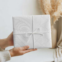 Niue White Sunday Wrapping Paper Hiapo Tribal Art Tattoos LT03 - Polynesian Pride