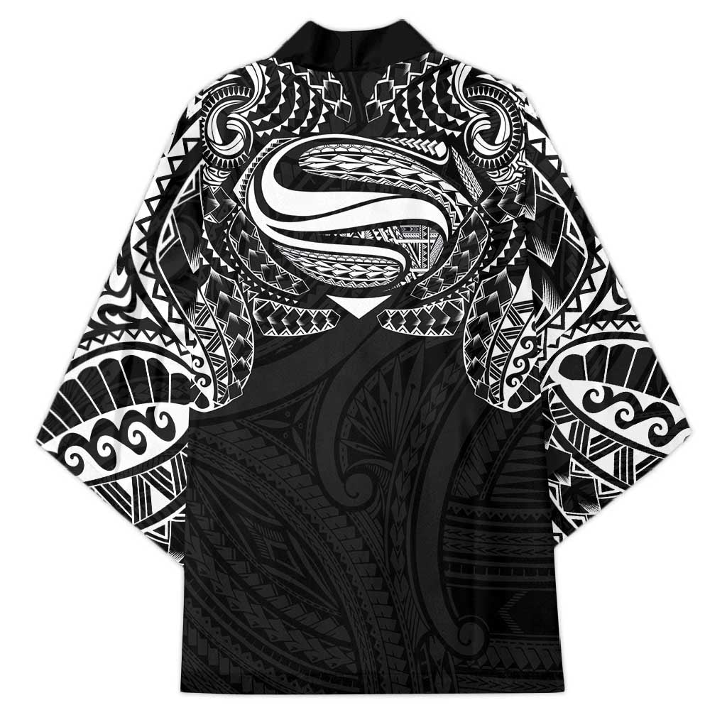 Super Samoan Traditional Tribal Art Tattoos Kimono Black Color LT03 - Polynesian Pride