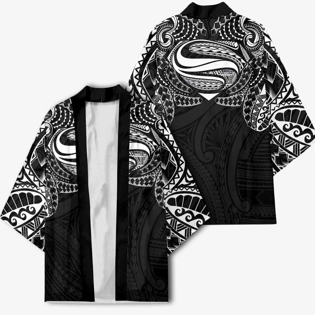 Super Samoan Traditional Tribal Art Tattoos Kimono Black Color LT03 - Polynesian Pride