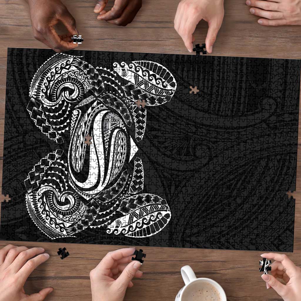 Super Samoan Traditional Tribal Art Tattoos Puzzle Black Color LT03 - Polynesian Pride