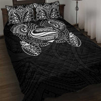 Super Samoan Traditional Tribal Art Tattoos Quilt Bed Set Black Color LT03 Black - Polynesian Pride