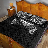 Super Samoan Traditional Tribal Art Tattoos Quilt Bed Set Black Color LT03 - Polynesian Pride