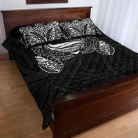 Super Samoan Traditional Tribal Art Tattoos Quilt Bed Set Black Color LT03 - Polynesian Pride