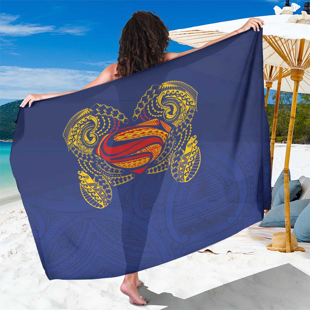 Super Samoan Traditional Tribal Art Tattoos Sarong Blue Color LT03 One Size 44 x 66 inches Blue - Polynesian Pride