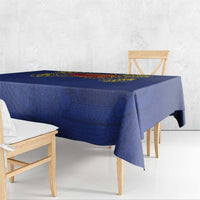 Super Samoan Traditional Tribal Art Tattoos Tablecloth Blue Color LT03 - Polynesian Pride