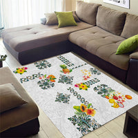 Hawaiian Quilts Area Rug Tropical Fruits and Plants LT03 - Polynesian Pride