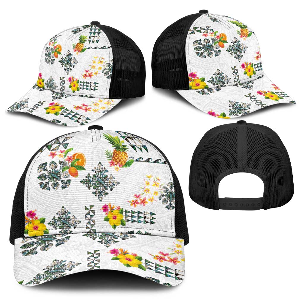 Hawaiian Quilts Baseball Net Cap Tropical Fruits and Plants LT03 - Polynesian Pride