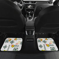 Hawaiian Quilts Car Mats Tropical Fruits and Plants LT03 Set 2pcs - Back White - Polynesian Pride