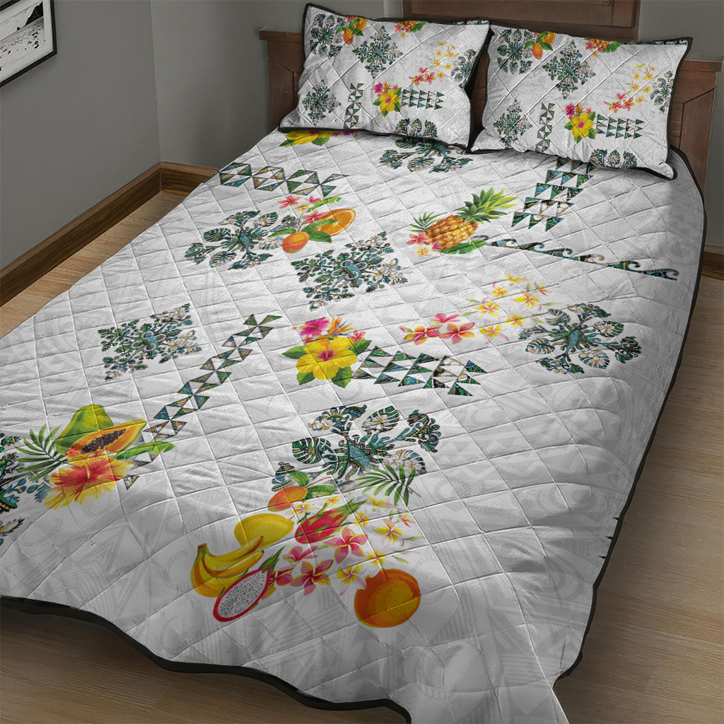 Hawaiian Quilts Quilt Bed Set Tropical Fruits and Plants LT03 - Polynesian Pride