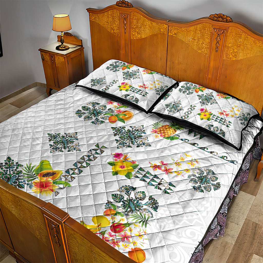 Hawaiian Quilts Quilt Bed Set Tropical Fruits and Plants LT03 - Polynesian Pride