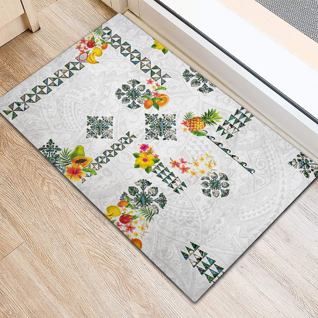 Hawaiian Quilts Rubber Doormat Tropical Fruits and Plants LT03 - Polynesian Pride