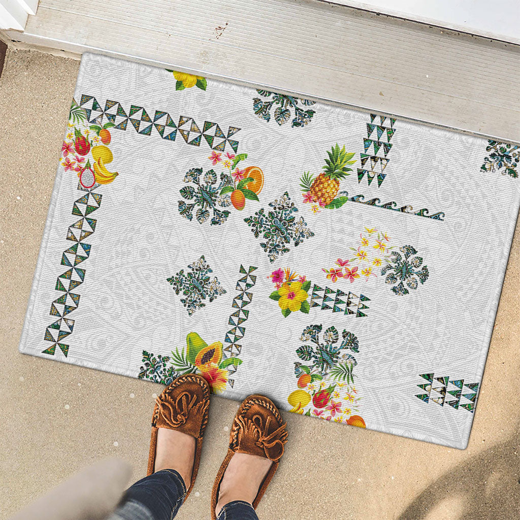 Hawaiian Quilts Rubber Doormat Tropical Fruits and Plants LT03 - Polynesian Pride
