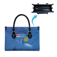 Tuvalu Heritage Leather Bag Map of the Islands and Polynesia Pattern LT03 - Polynesian Pride