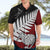 Aotearoa New Zealand Hawaiian Shirt Silver Fern Kiwi Bird and NZ Map with Maori Tribal Red Style LT03 - Polynesian Pride