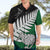 Aotearoa New Zealand Hawaiian Shirt Silver Fern Kiwi Bird and NZ Map with Maori Tribal Green Style LT03 - Polynesian Pride