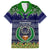 Pohnpei State Christmas Family Matching Off Shoulder Maxi Dress and Hawaiian Shirt Coat of Arms Beautiful Merry Xmas Snowflake LT03 Mom's Dress Blue - Polynesian Pride