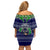 pohnpei-state-christmas-off-shoulder-short-dress-coat-of-arms-beautiful-merry-xmas-snowflake