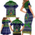 personalised-pohnpei-state-christmas-family-matching-short-sleeve-bodycon-dress-and-hawaiian-shirt-coat-of-arms-beautiful-merry-xmas-snowflake