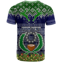 Personalised Pohnpei State Christmas T Shirt Coat of Arms Beautiful Merry Xmas Snowflake LT03 - Polynesian Pride