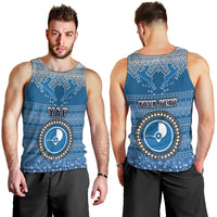 Personalised Yap Christmas Men Tank Top Coat of Arms Beautiful Merry Xmas Snowflake LT03 - Polynesian Pride