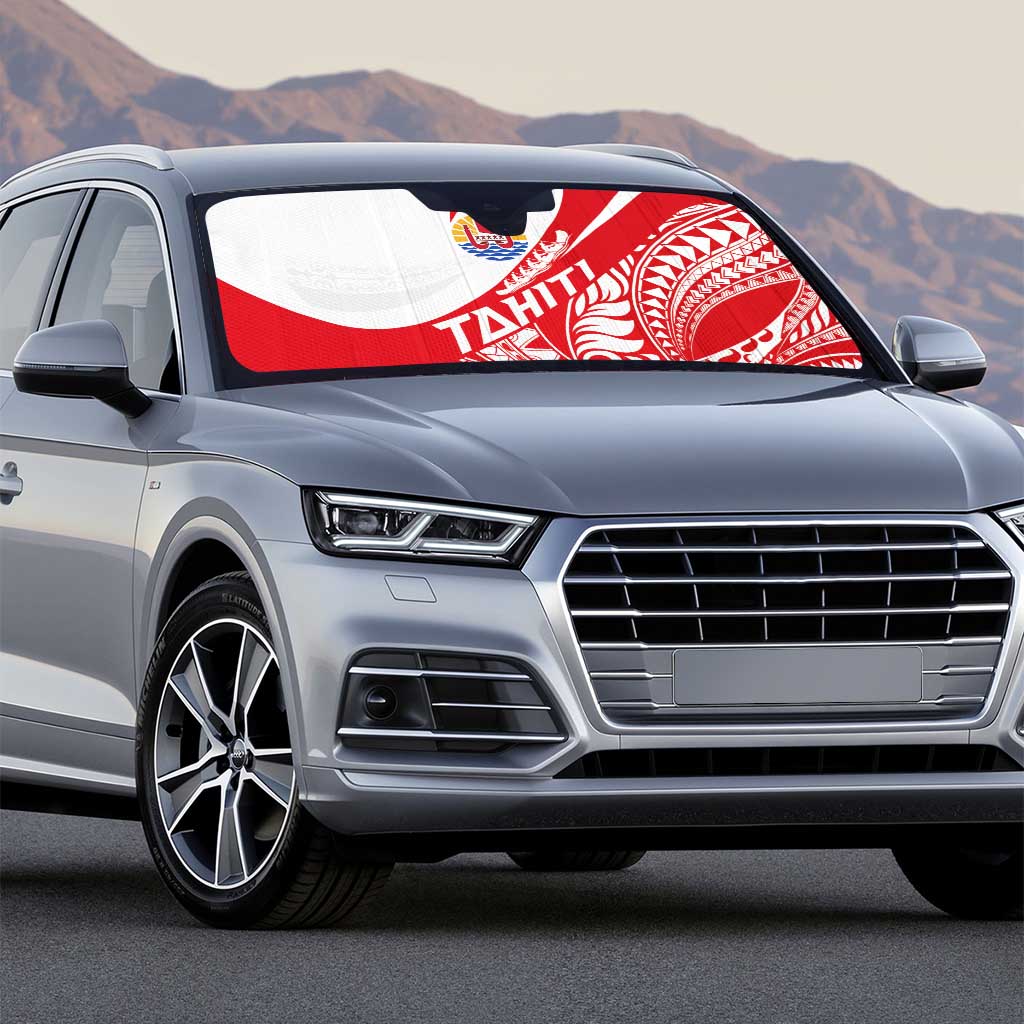 Tahiti Va'a Race Auto Sun Shade Polynesian Tattoos Sporty Style LT03 - Polynesian Pride