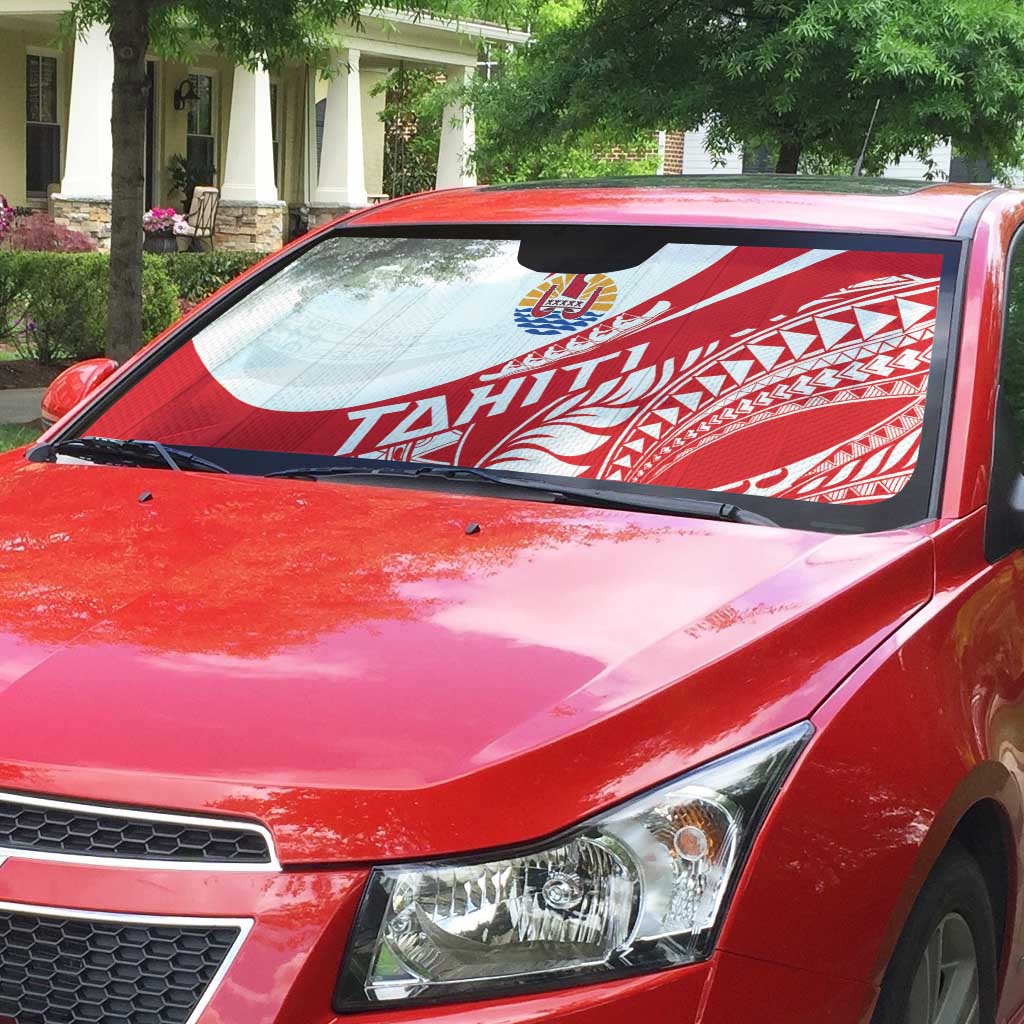 Tahiti Va'a Race Auto Sun Shade Polynesian Tattoos Sporty Style LT03 - Polynesian Pride