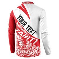Personalised Tahiti Va'a Race Button Sweatshirt Polynesian Tattoos Sporty Style LT03 - Polynesian Pride