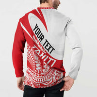Personalised Tahiti Va'a Race Button Sweatshirt Polynesian Tattoos Sporty Style LT03 - Polynesian Pride