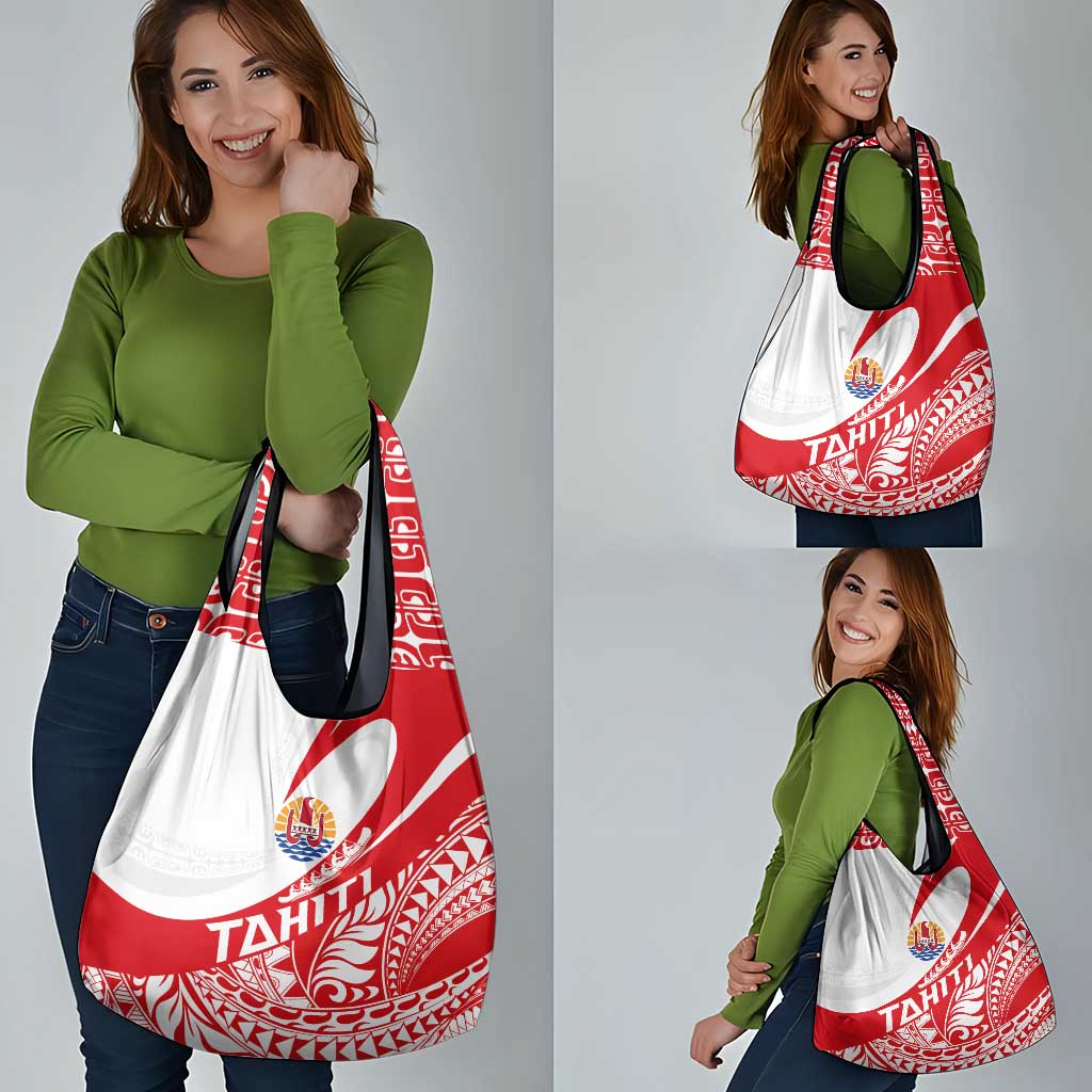 Tahiti Va'a Race Grocery Bag Polynesian Tattoos Sporty Style LT03 - Polynesian Pride