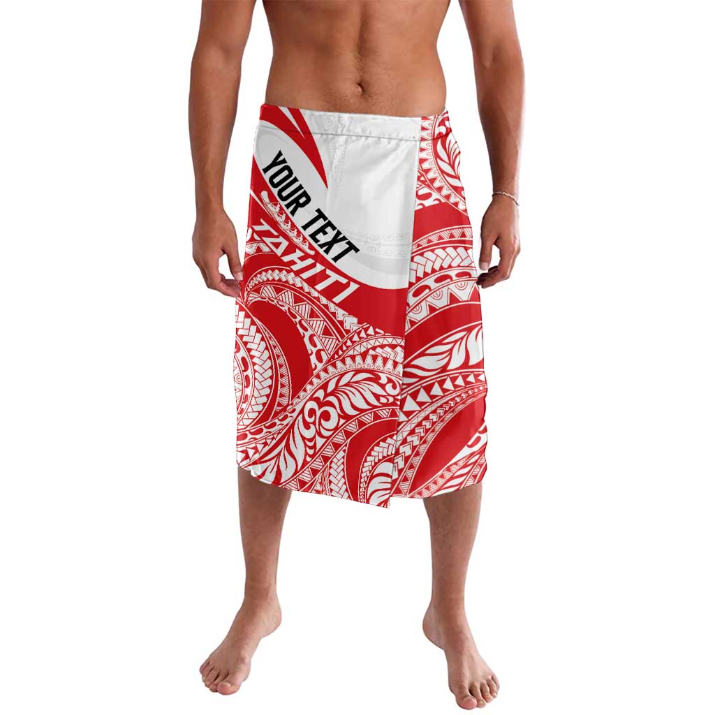 Personalised Tahiti Va'a Race Lavalava Polynesian Tattoos Sporty Style LT03 Red - Polynesian Pride