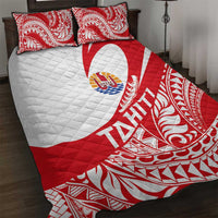 Tahiti Va'a Race Quilt Bed Set Polynesian Tattoos Sporty Style LT03 Red - Polynesian Pride