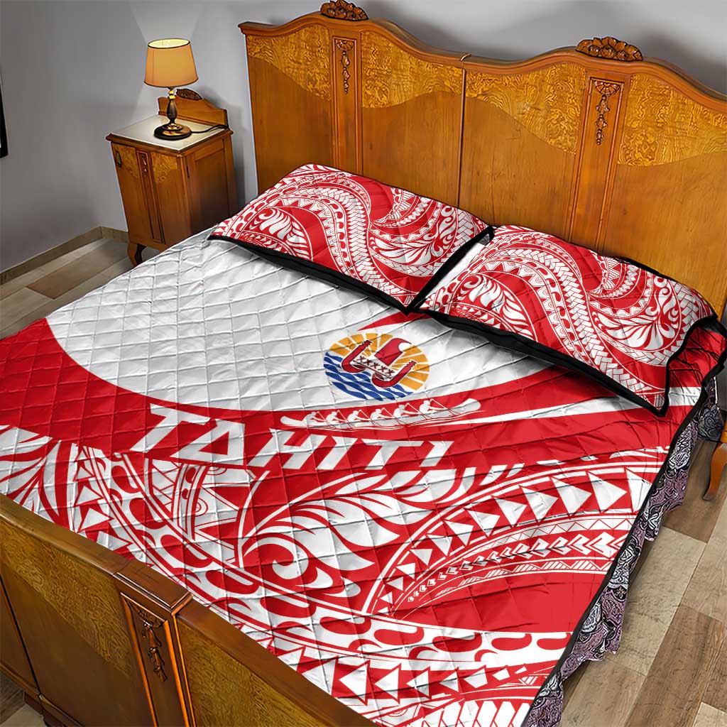 Tahiti Va'a Race Quilt Bed Set Polynesian Tattoos Sporty Style LT03 - Polynesian Pride