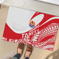 Tahiti Va'a Race Rubber Doormat Polynesian Tattoos Sporty Style LT03 - Polynesian Pride